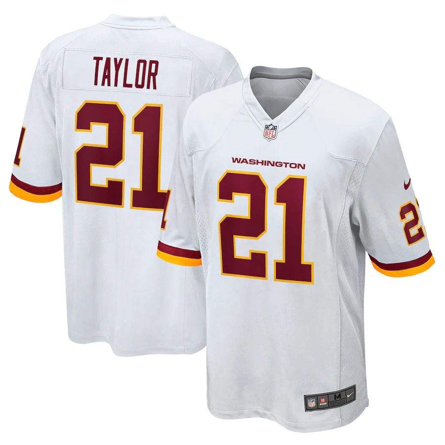 Men Washington Redskins #21 Sean Taylor Nike White Game Retired Player NFL Jersey->washington redskins->NFL Jersey